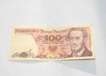 Stary banknot 100 złotych Waryński 1988 antyk