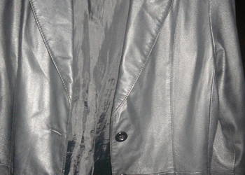 Męska  czarna marynarka skórzana 40/42