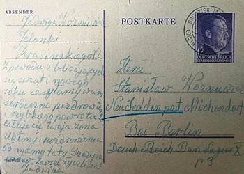 1944 Komplet 4 kart Obóz pracy Reichsbahn Berlin Powstanie Warszawskie