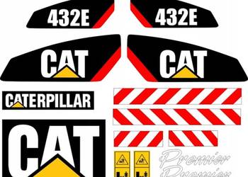 NAKLEJKI NA MASZYNĘ CAT 432E