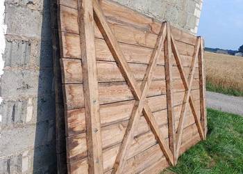 Wrota drewniane 4x4m