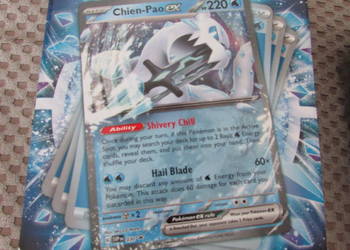 pokemon battle deck EX chien pao ex karty do gry