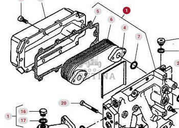Massey Ferguson 8480 Chłodnica Oleju CZĘŚCI V836859182
