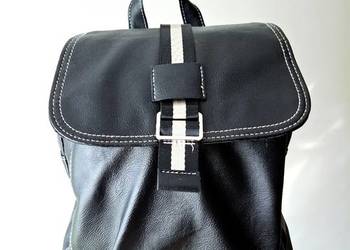 Stylowy czarny plecak miejski torebka nowy