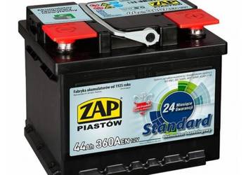 Akumulator ZAP Standard 44Ah 360A PRAWY PLUS
