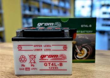 Akumulator motocyklowy 12V 4Ah 60A P+ GROM GT4L-B