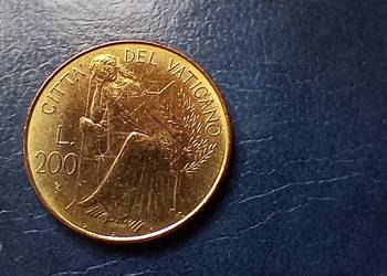 Stare monety 200 lir 1980 Watykan
