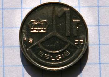 1 FRANK 1990 ROK - BELGIA