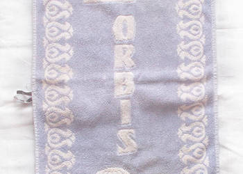 prl ręcznik frotte, orbis ręcznik mały, retro ręczniczek prl, orbis gadżet