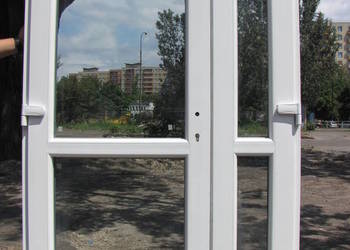 drzwi PCV, Białe nowe 140x210 szyba szyba