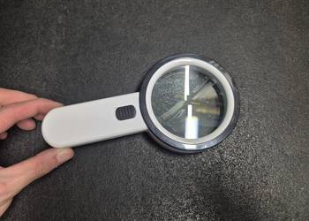 Lupa ręczna o dużej mocy 30X - Lupa z oświetleniem LED