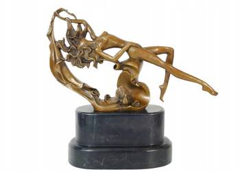 NIMFA kobieta secesyjna figura mitologia rzeźba z brązu NIMFA kobieta secesyjna figura mitologia rzeźba z brązu