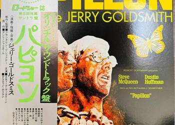 Jerry Goldsmith OST papillon NM/NM Japan Obi LP 1977 Odeon EOS-80809