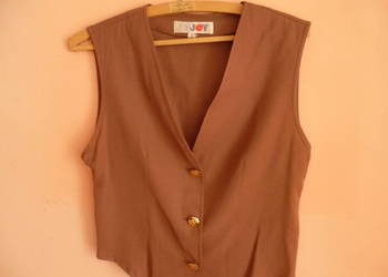 Kamizelka jasny brąz letna