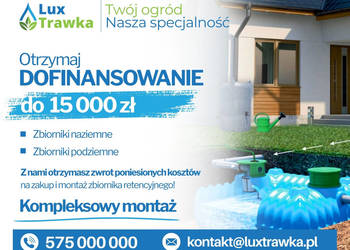 Zbiorniki na deszczówkę | Dofinansowanie do 15 000 zł |