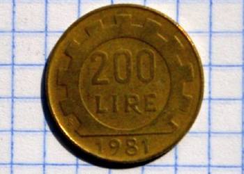 200 LIRÓW 1981 ROK - WŁOCHY 200 LIRÓW 1981 ROK - WŁOCHY