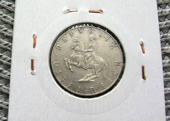 Austria 5 Szylingów 1961r - SREBRO