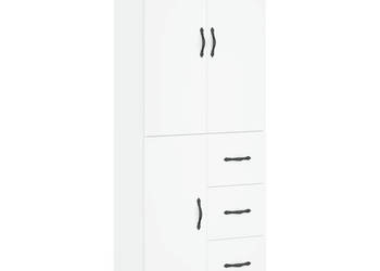 Witrynka biała 695x34x180 cm materiał drewnopochodny WM-3198089