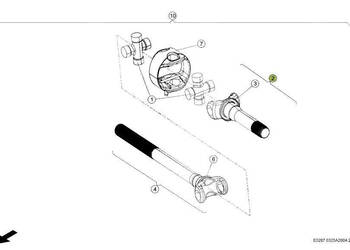 Claas Xerion 4000 - mechanizm róźnicowy dyferencjał - oś wtykana 0014996650