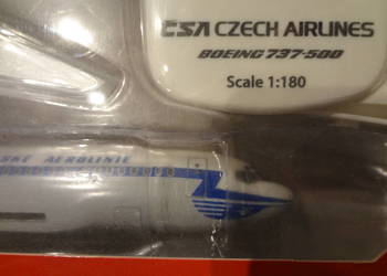 model samolotu Czech Airlines Boeing 737-500