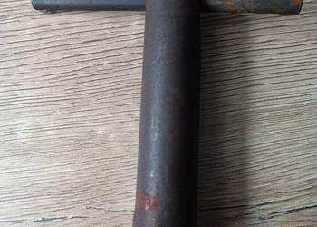 Klucz rurkowy zabytkowy z czasów PRL 22mm ze składaną rączką do świec