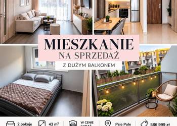 2pok, 43met, okolice Sobieskiego BALKON/KOMÓRKA/GARAŻ (Wrocław)