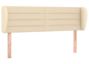 Zagłówek uszak kremowy 147x23x78/88 cm tkanina WM-3117287