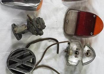 VW Garbus pozostałości części lampy, pompa paliwa