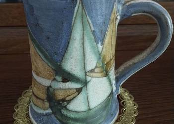 Unikatowy Kubek 13cm Friedemann Löber Studio Pottery Ceramika Artystyczna R
