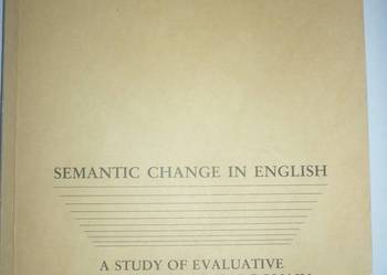 SEMANTIC CHANGE IN ENGLISH - G. A. KLEPARSKI