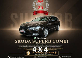 Škoda Superb Skoda Superb 1.8 TSI 4x4 Elegance / BEZWYPADKOWY / SUPER STAN…