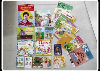 Duży zestaw książek gazet religijnych dla dzieci