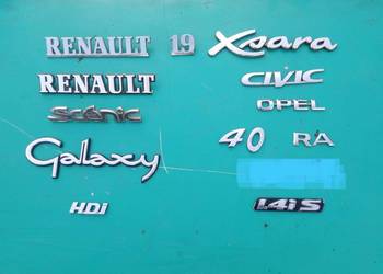 Znaczek emblemat  Renault, xsara, galaxy, scenic, civic