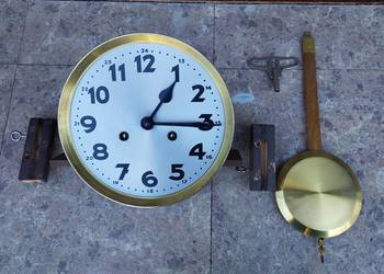 161 Zestaw mechanizm starego zegara ściennego tarcza 20,5cm bez bicia