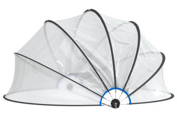 Kopuła na basen okrągła 467x234 cm PVC WM-93815