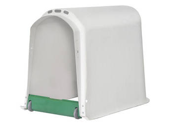 Domek dla cieląt pojedynczy CalfOTel Comfort z progiem (z kółkami) iglo bu…