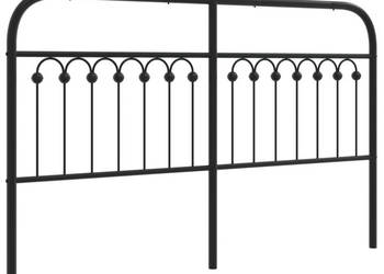 Metalowe wezgłowie czarne 150 cm WM-376634