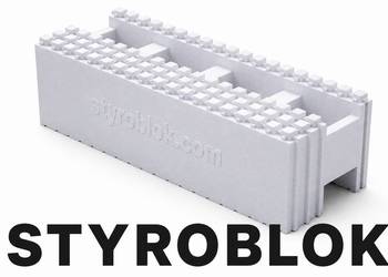 Bloczki styropianowe Styroblok Medial Eps-120 do budowy domu basenu 100x35