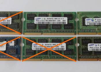 Pamięci DDR3 do laptopów (3szt. x 2gb)