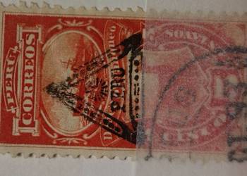 PERU 1878 kasownik trójkątny