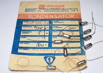 Kondensator 910pF 160V KsF Unitra MIFLEX