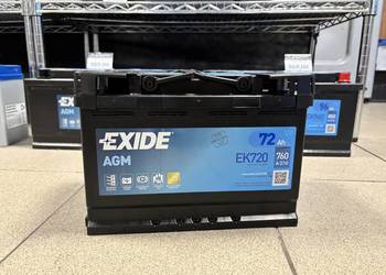 Akumulator 72ah 760a AGM Exide