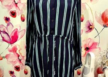 Selected Femme sukienka koszulowa modny wzór paski viscoza roz.38