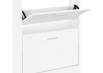 Szafka na buty wysoki połysk biała 59x17x81 cm WM-342538