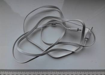 Kabel USB microUSB 150cm, płaski, biały, używany, sprawny, Pepco 288518