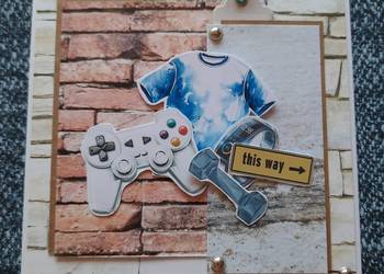 Kartka personalizowana handmade na urodziny