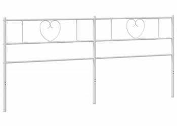 Metalowe wezgłowie białe 200 cm WM-355550