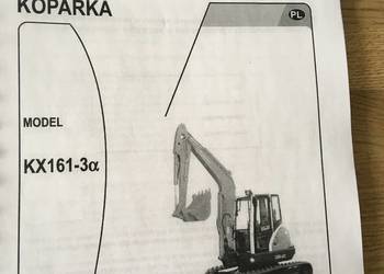 dtr instrukcja obsługi koparka kubota kx161-3a i inne