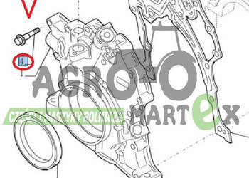 4899089 ŚRUBA KOŁNIERZOWA M8 CNH