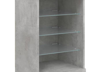 Szafka z oświetleniem LED szarość betonu 41x37x67 cm WM-836724
